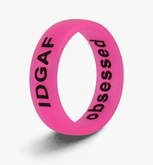 Flip Ring Reversible IDGAF / Obsessed