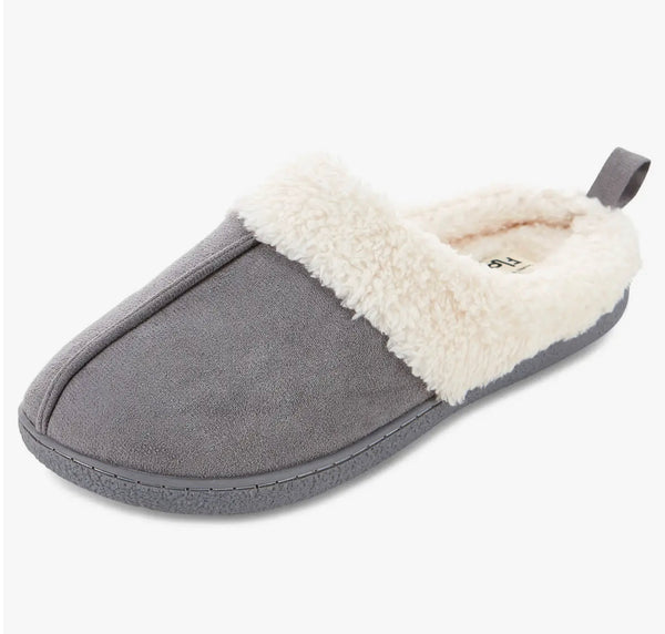 Olivia Faux Suede Clog Slippers