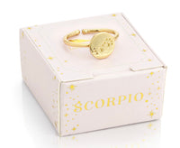Lucky Feather Zodiac Signet Ring - Scorpio