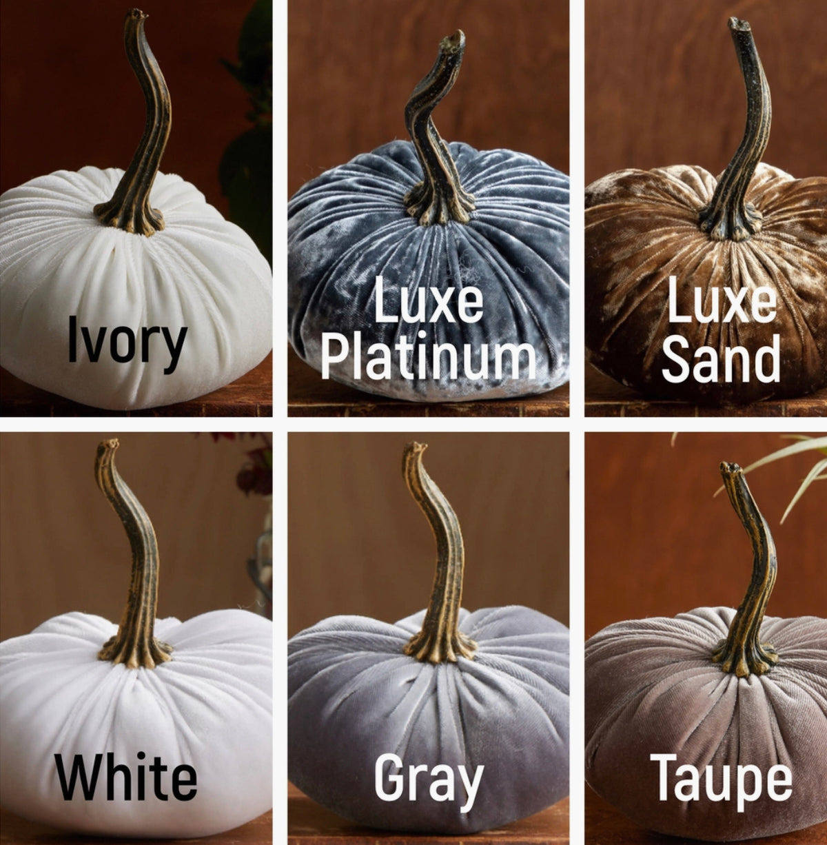 Hand Made Velvet Pumpkins - The Boutique at Fresh