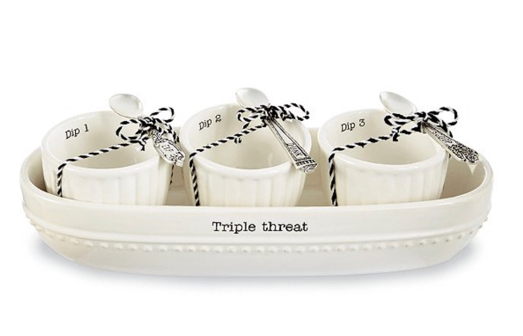 Mud Pie Circa Dip And Cracker Bowl Set