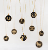 Amano Studio Black Enamel Zodiac Necklace