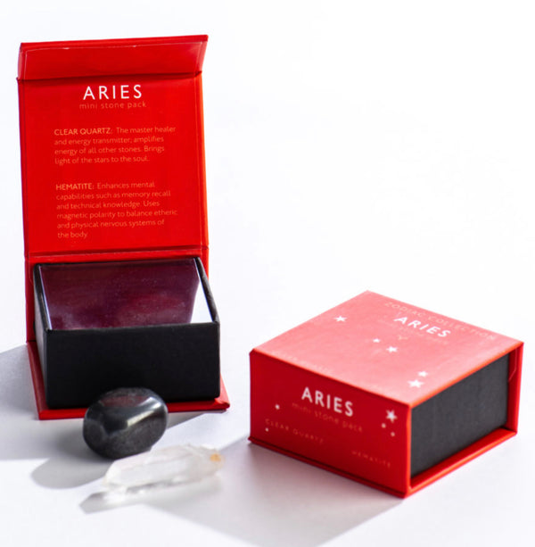 Shoppe Geo Aries Zodiac Mini Stone Pack