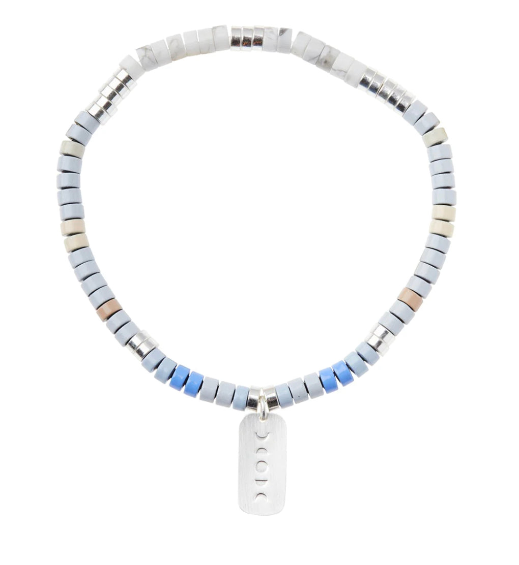 Scout Stone Intention Bracelet - Howlite / Silver