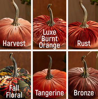Hand Made Velvet Pumpkins - The Boutique at Fresh