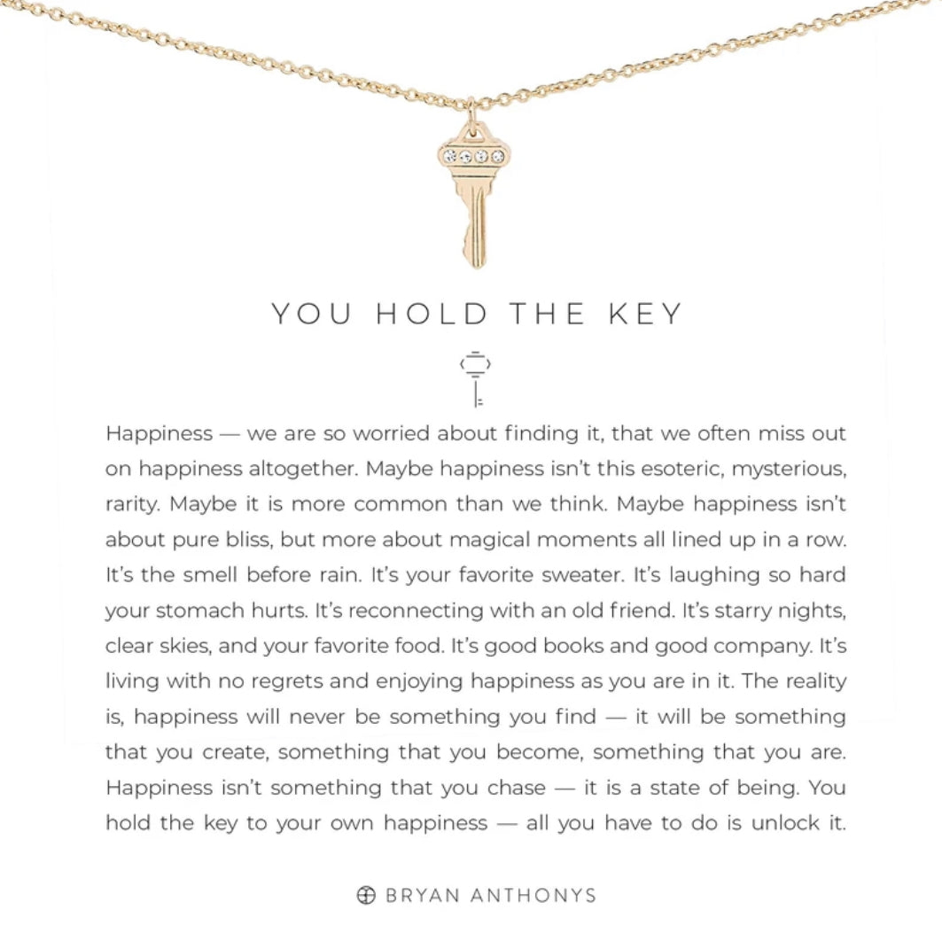 Bryan Anthonys You Hold The Key Gold Necklace