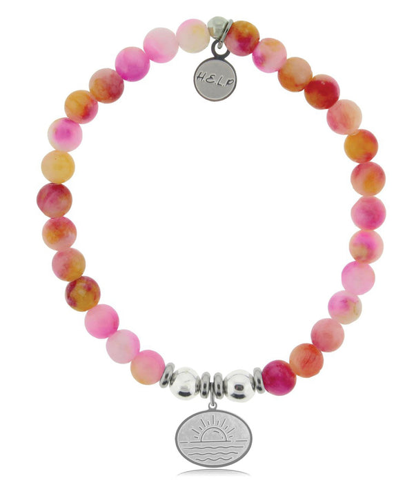 HELP By T. Jazelle Sunrise Bracelet With Persia Jade