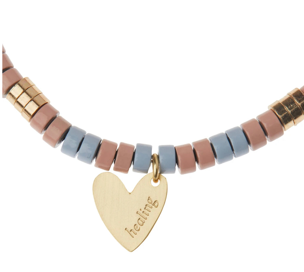 Scout Stone Intention Bracelet - Rhodonite / Gold
