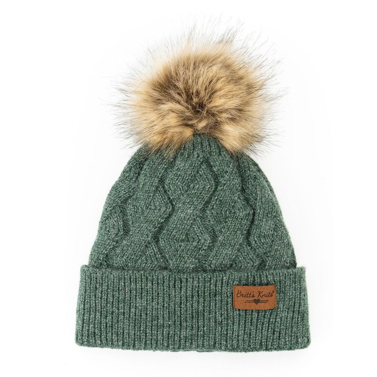 Britts Knits Mainstay Pom Hat - Green