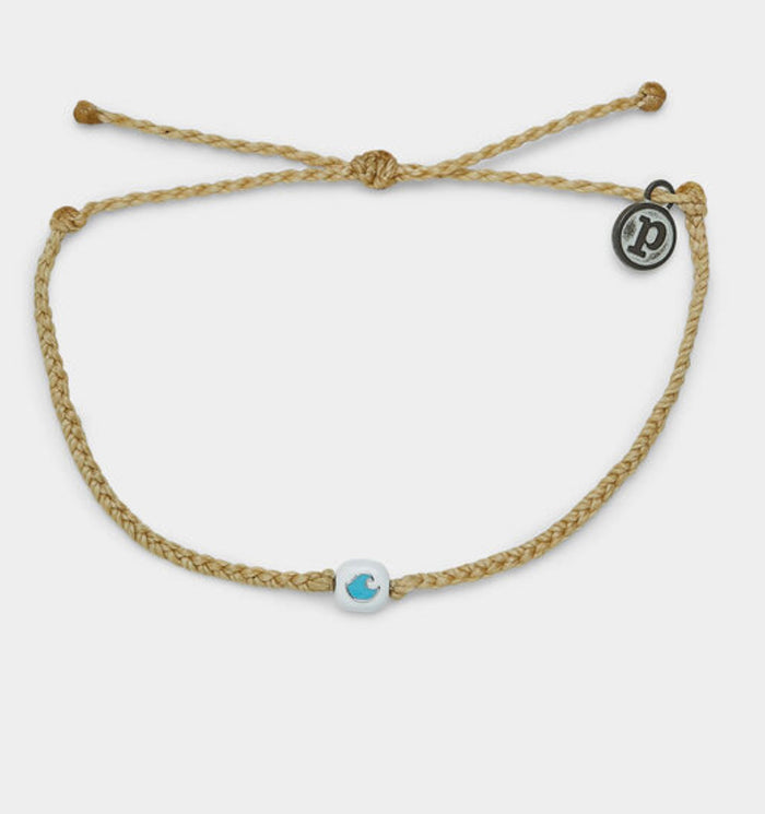 Pura Vida Enamel Wave Bead Bracelet In Sahara