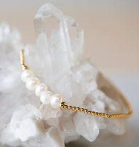 Lenny & Eva Lily Stretch Bracelet - Pearl