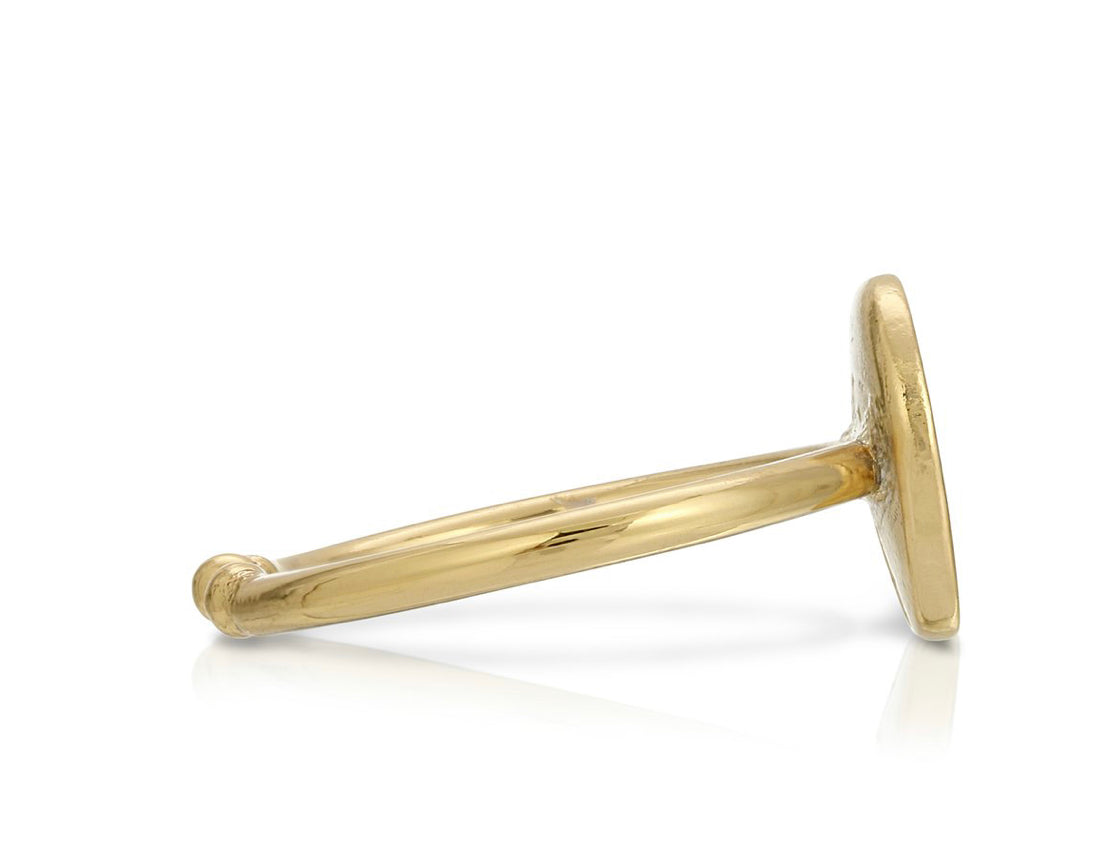 Lucky Feather Zodiac Signet Ring - Scorpio