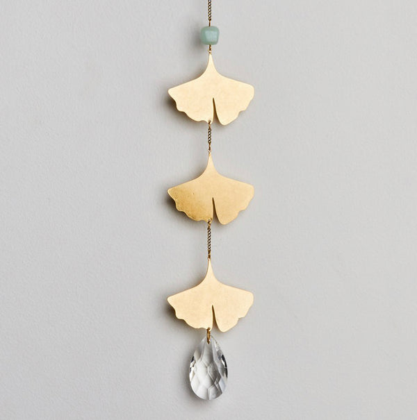 Scout Suncatcher - Botanical Leaf / Amazonite
