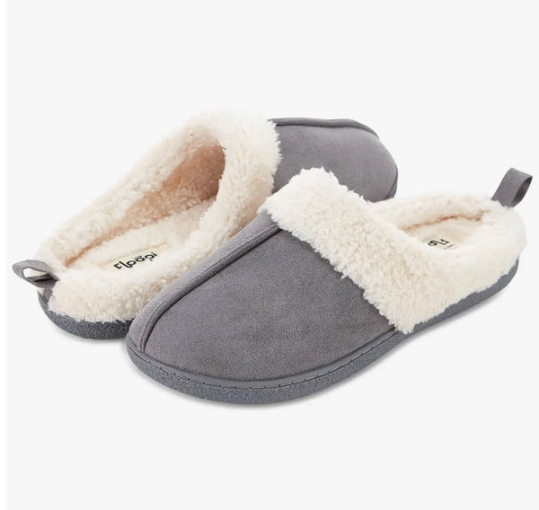 Olivia Faux Suede Clog Slippers