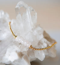 Lenny & Eva Lily Stretch Bracelet - Rose Quartz