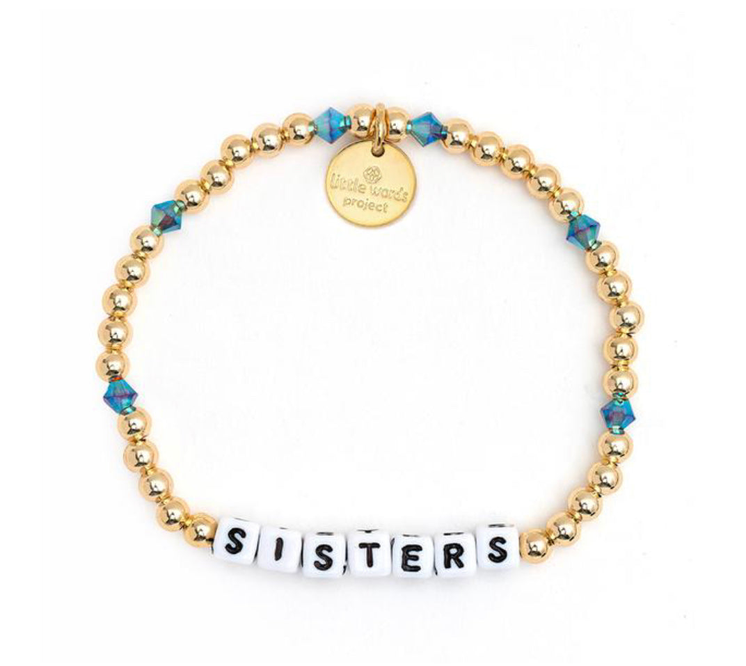 Little Words Project - SISTERS Gold Filled and Crystal