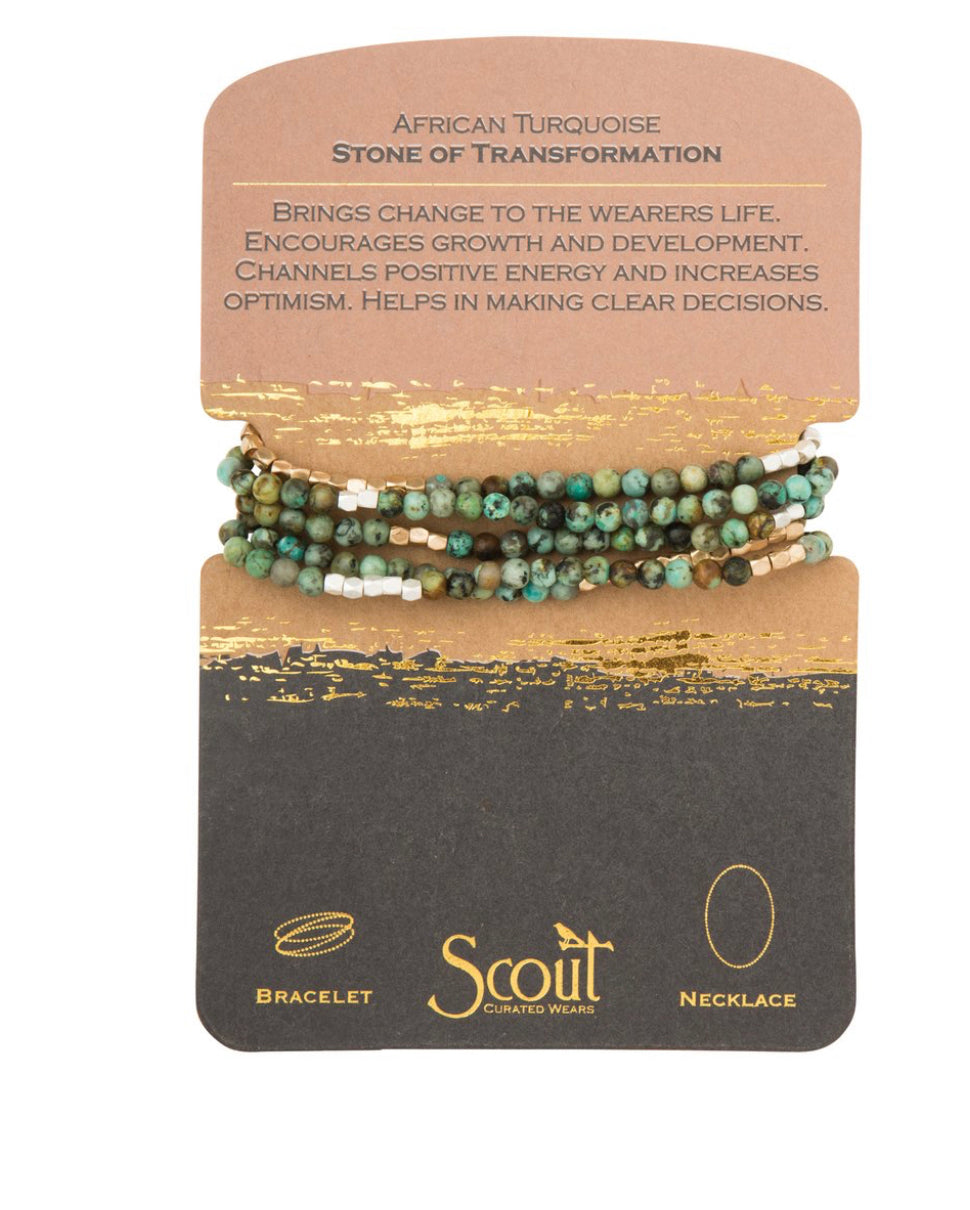 Scout Stone Wrap - African Turquoise Stone Of Transformation