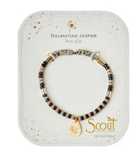 Scout Stone Intention Bracelet - Dalmatian Jasper / Gold