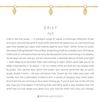 Bryan Anthonys Grief Gold or Silver Necklace