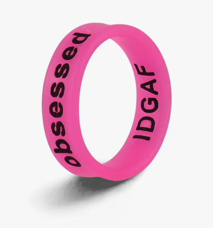 Flip Ring Reversible IDGAF / Obsessed
