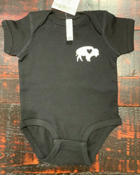 BuffaLove Onesie - Grey & Black