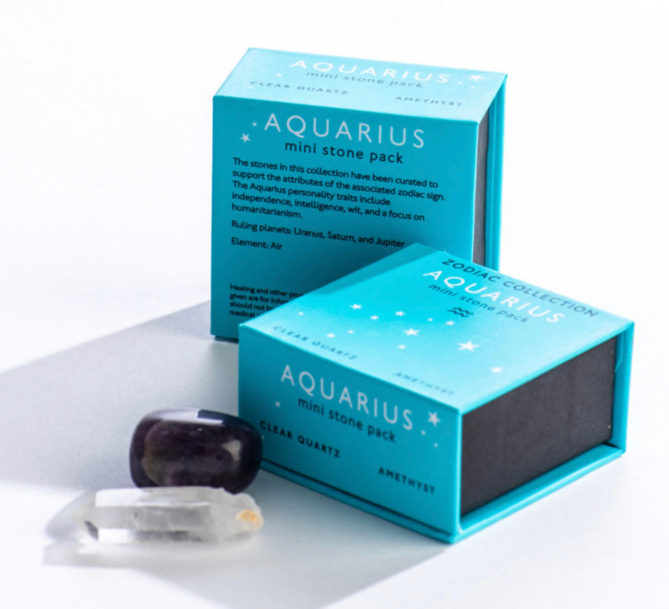 Aquarius Zodiac Mini Stone Pack