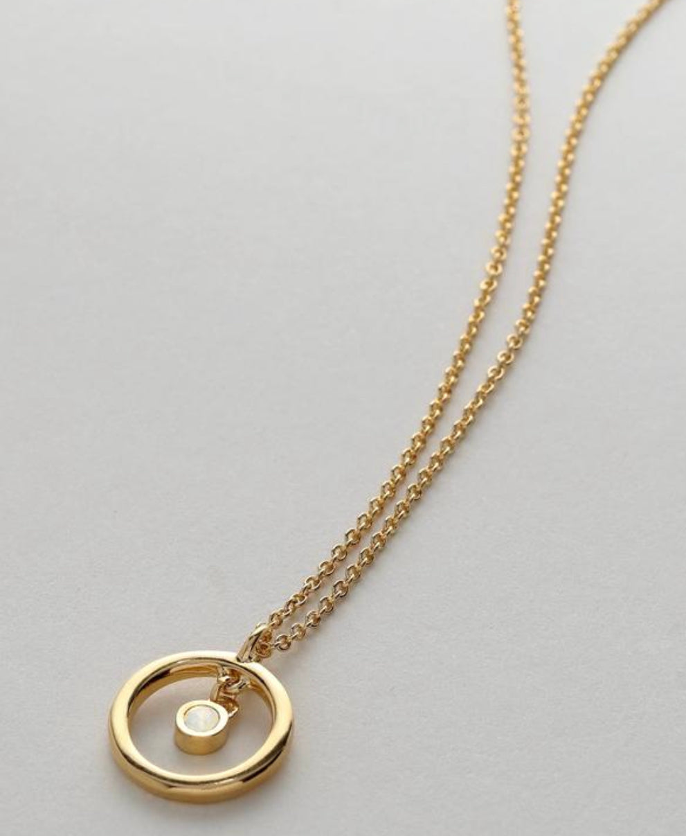 Bryan Anthonys Boundaries Gold And White Opal Necklace