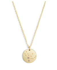 Lucky Feather Zodiac Necklace - Virgo