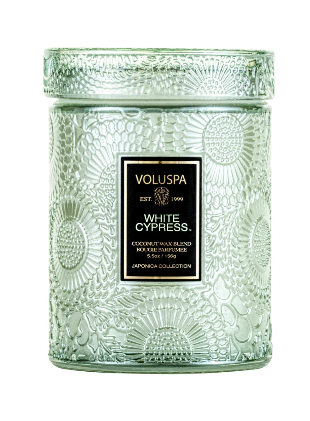 Voluspa White Cypress Small Jar Candle