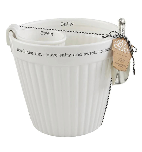 Mud Pie Popcorn & Candy Bowl Set