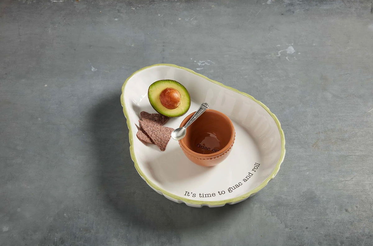 Mud Pie Avocado Chip & Dip Bowl Set