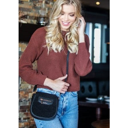 Kedzie Fireside Smartphone Crossbody Purse in Black - The Boutique at Fresh