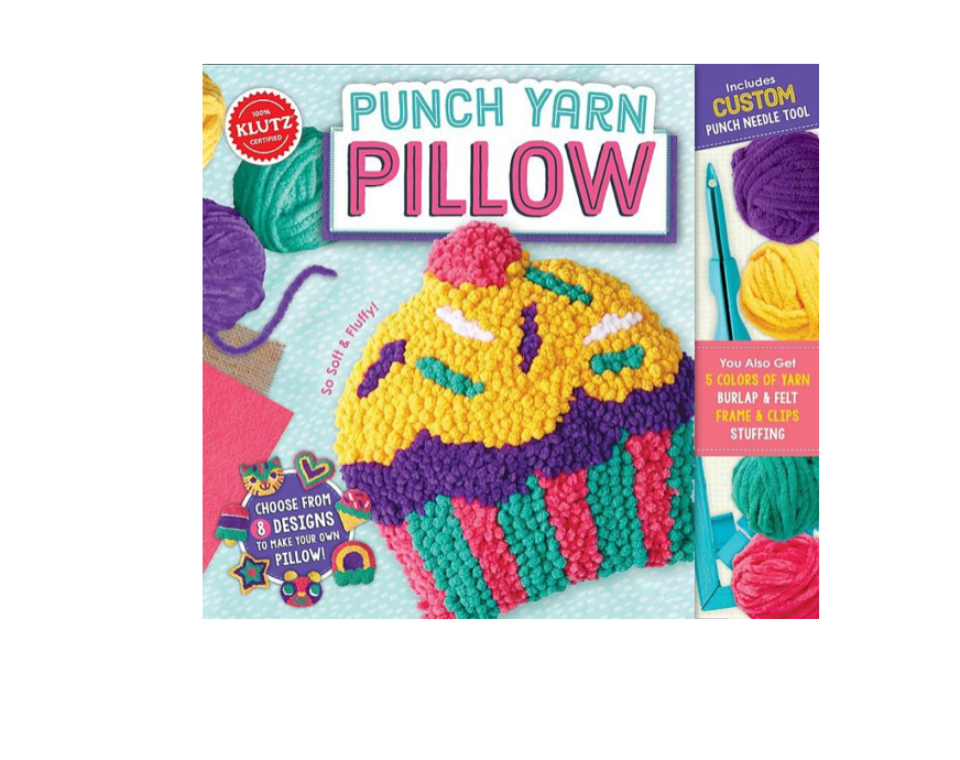 Klutz Punch Yarn Pillow Art & Craft Kit