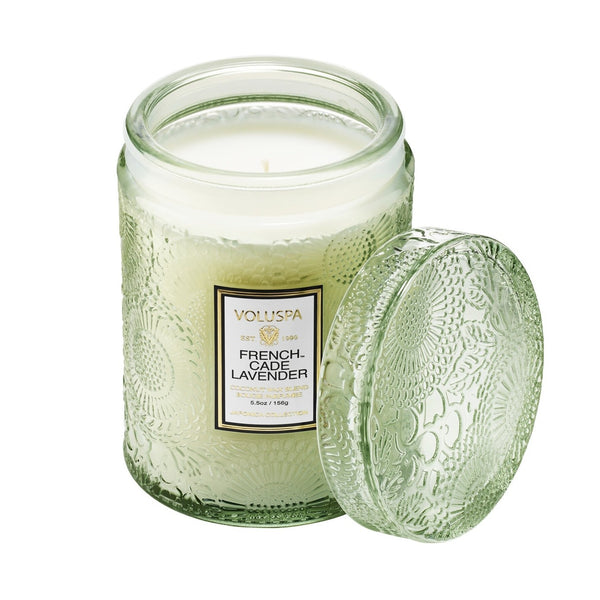 Voluspa Frech Cade & Lavender Glass Jar Candle