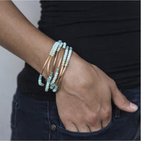 Scout Curated Wears Scout Wrap Bracelet to Necklace Mist Combo and Silver