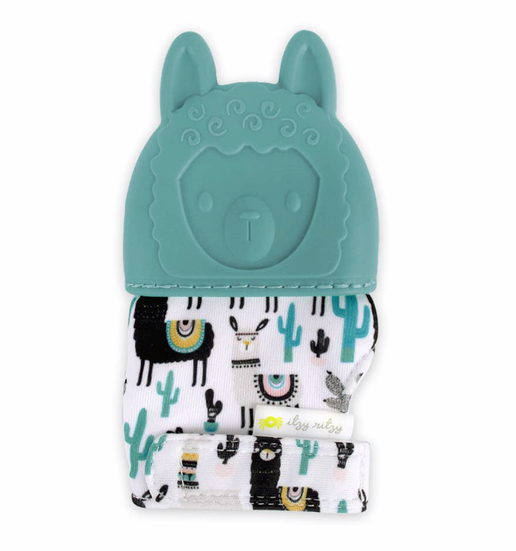 Itzy Mitt™ Teething Mitts - Llama baby gift