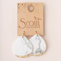 Scout Natural Stone Dipped Teardrop Earrings Labradorite