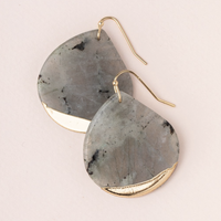 Scout Natural Stone Dipped Teardrop Earrings Labradorite