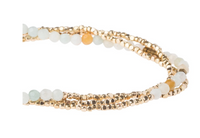 Scout Delicate Natural Stone Wrap Bracelet Necklace Amazonite Stone Of Courage
