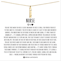 Bryan Anthonys Nurse Gold Necklace Boxed With Meaning