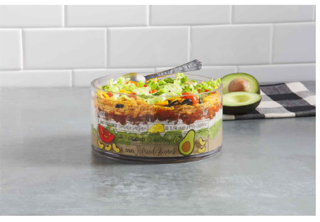 Mud Pie Glass Seven Layer Dip Bowl Set - The Boutique at Fresh