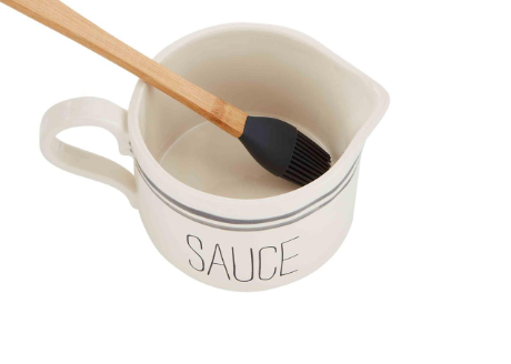 mud pie bistro sauce and brush set