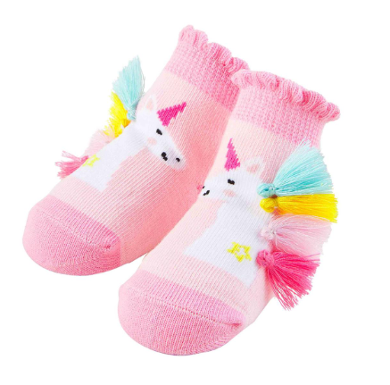 mud pie baby unicorn fringe socks