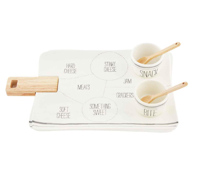 Mud Pie Cheese Diagram Board and Dip set