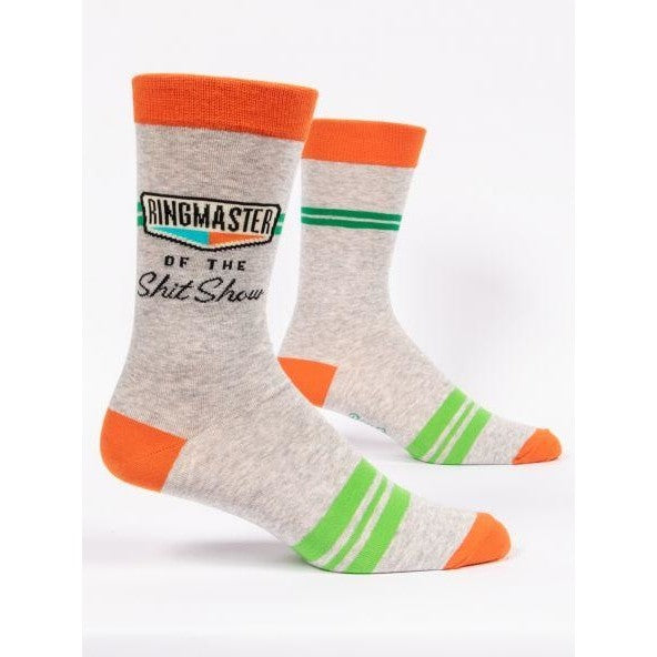 Blue Q Mens Sock Ringmaster of the shitshow