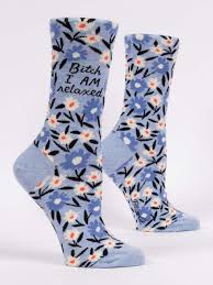 blue q womens socks bitch i am relaxed