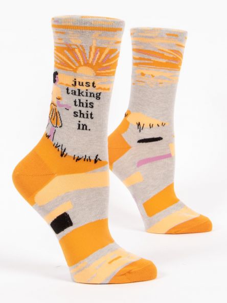 Blue q womens socks just taking this shit in