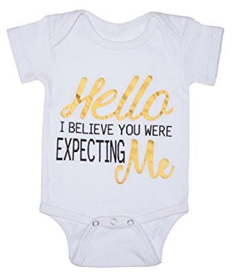 Hello I Believe You Were Expecting Me Diaper Shirt - The Boutique at Fresh
