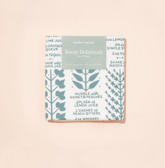 Boozy Botanicals Tea Towel