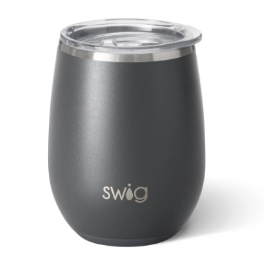 swig matte grey wine cup